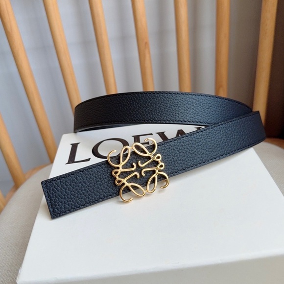 Loewe Black Belt with Gold Accent - Picture 1 of 6
